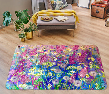 3D Colorful Garden 1224 Skromova Marina Rug Non Slip Rug Mat