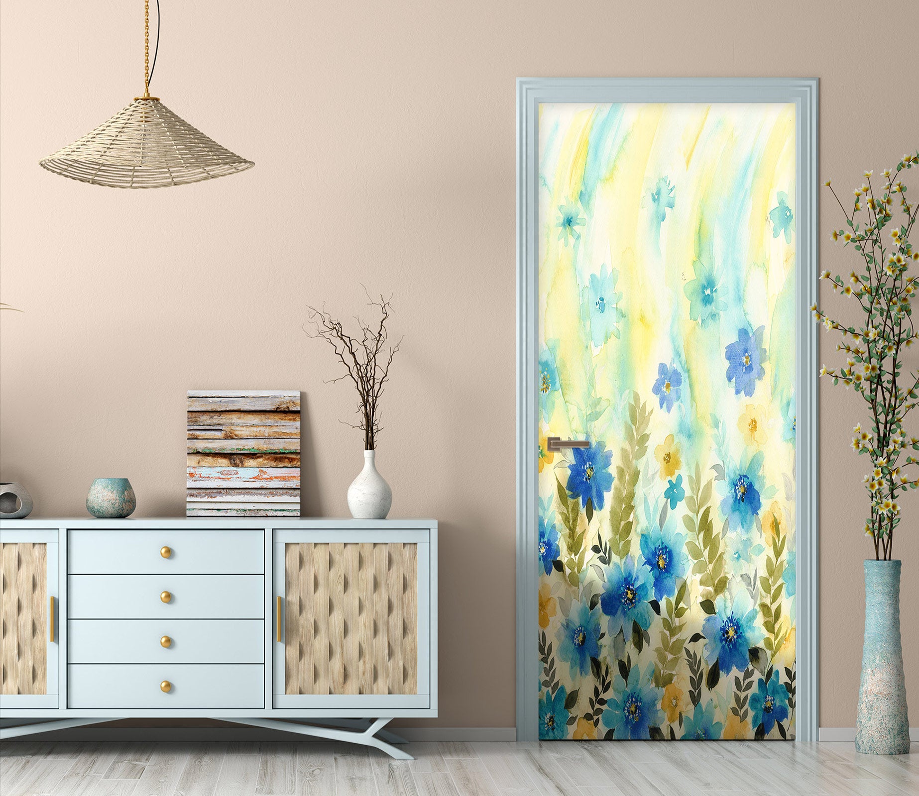 3D Flowers 24189 Door Mural