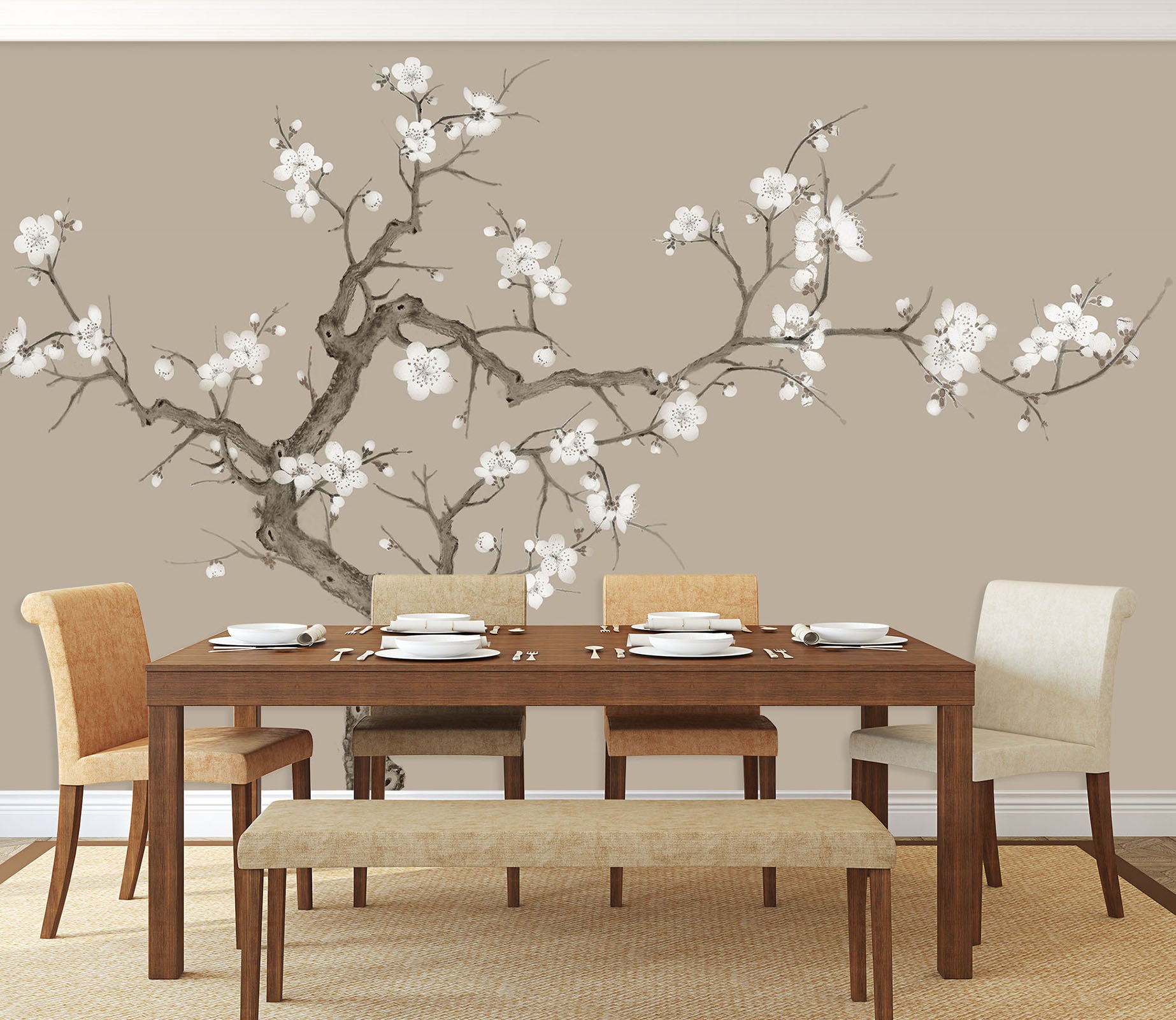 3D Bright Flowers 1449 Wall Murals