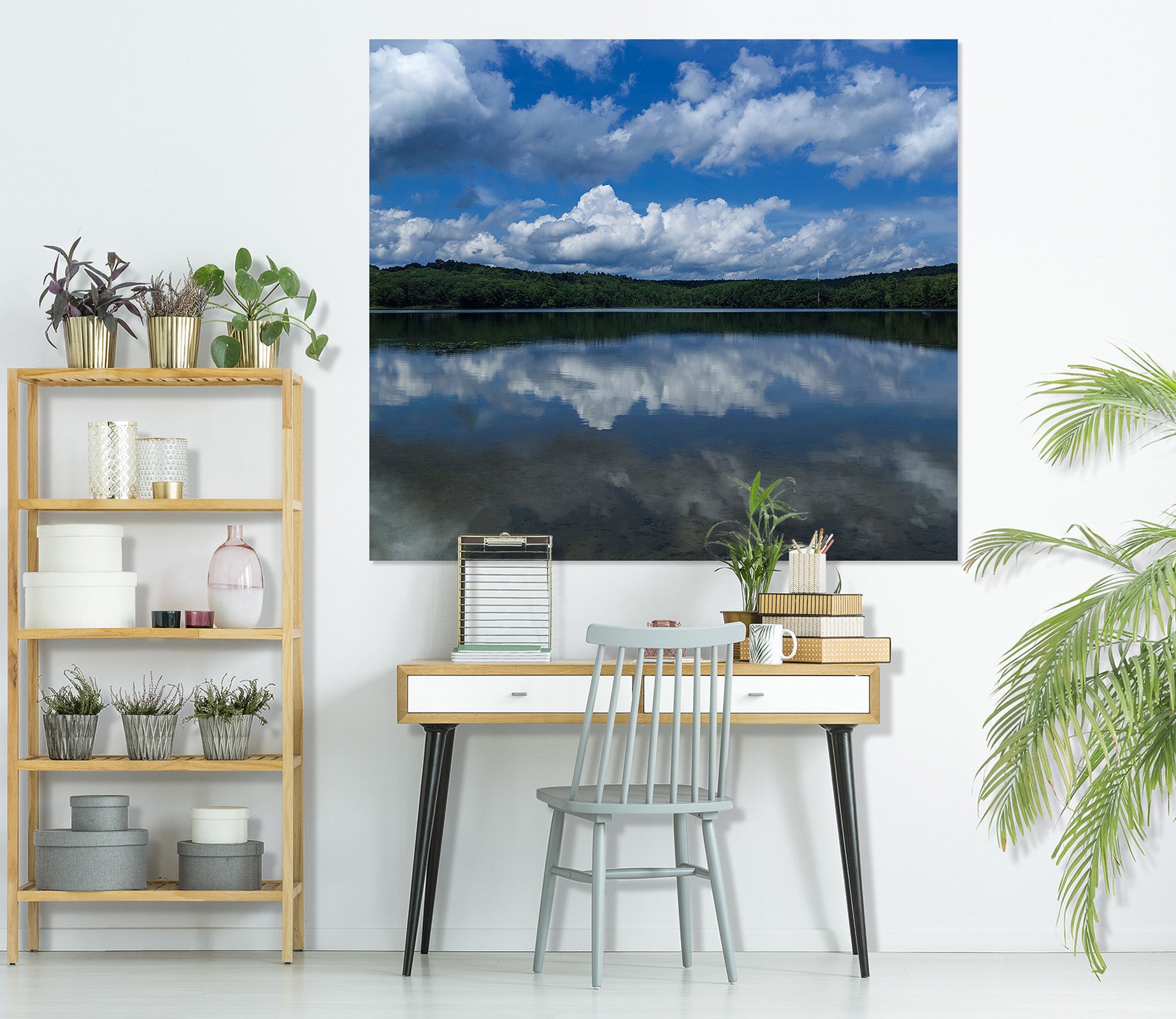 3D Cloud Lake 104 Jerry LoFaro Wall Sticker