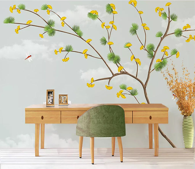 3D Green Leaf 1532 Wall Murals Wallpaper AJ Wallpaper 2 