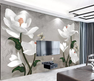 3D Pure Flower WC1934 Wall Murals