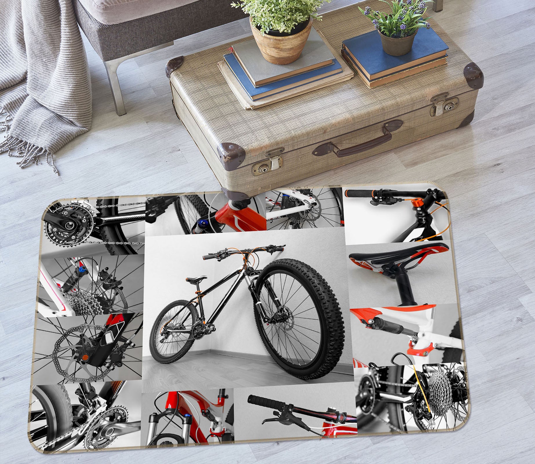 3D Mountain Bike 42108 Vehicle Non Slip Rug Mat