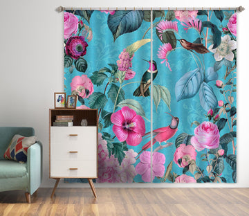 3D Flowers And Birds 059 Andrea haase Curtain Curtains Drapes Curtains AJ Creativity Home 