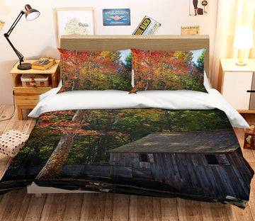 3D Sunny Cottage 2102 Kathy Barefield Bedding Bed Pillowcases Quilt Quiet Covers AJ Creativity Home 