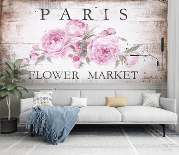 3D Paris Flower 3179 Debi Coules Wall Mural Wall Murals