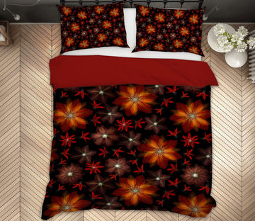 3D Red Flower 1098 Assaf Frank Bedding Bed Pillowcases Quilt