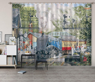 3D Sir Nigel Gresley 090 Trevor Mitchell Curtain Curtains Drapes Curtains AJ Creativity Home 