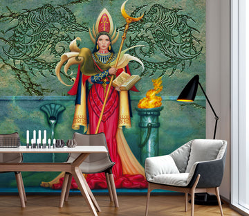 3D Queen Scepter 7053 Ciruelo Wall Mural Wall Murals