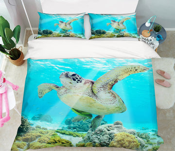 3D Sea Turtle 21007 Bed Pillowcases Quilt