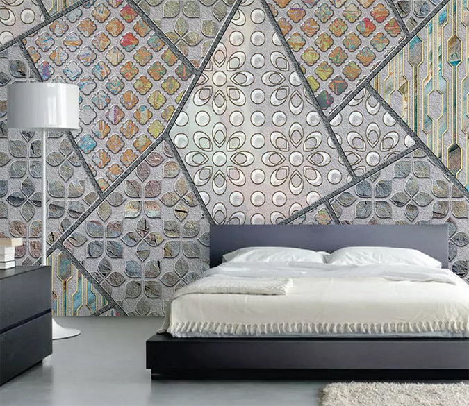 3D Geometric Patterns 1158 Wall Murals Wallpaper AJ Wallpaper 2 