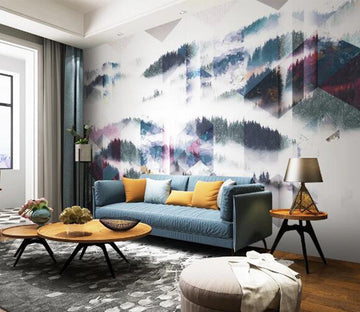 3D Forest Cloud WC1670 Wall Murals