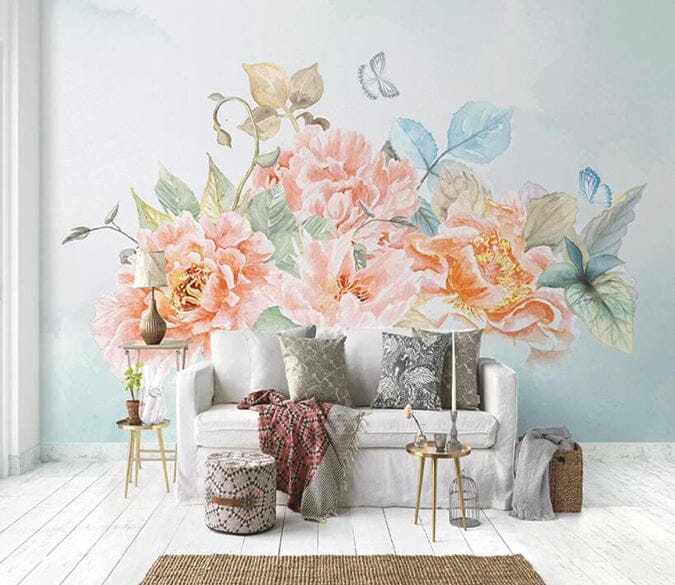 3D Colored Flowers 1731 Wall Murals Wallpaper AJ Wallpaper 2 