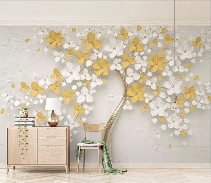 3D Origami Petals 2485 Wall Murals Wallpaper AJ Wallpaper 2 