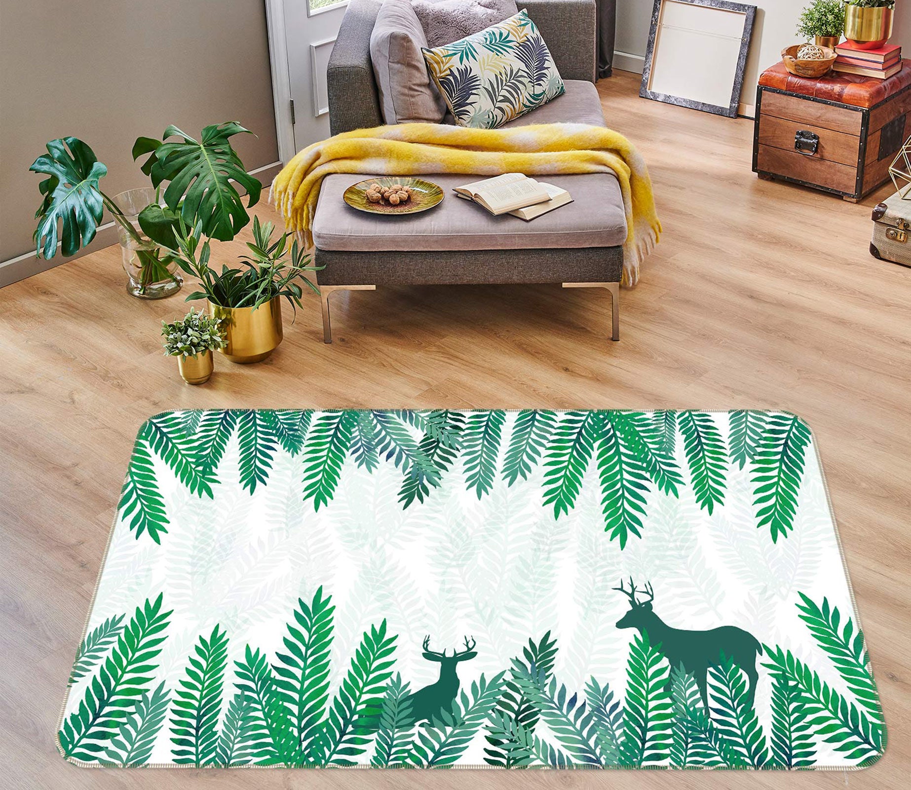 3D Branches 77231 Non Slip Rug Mat