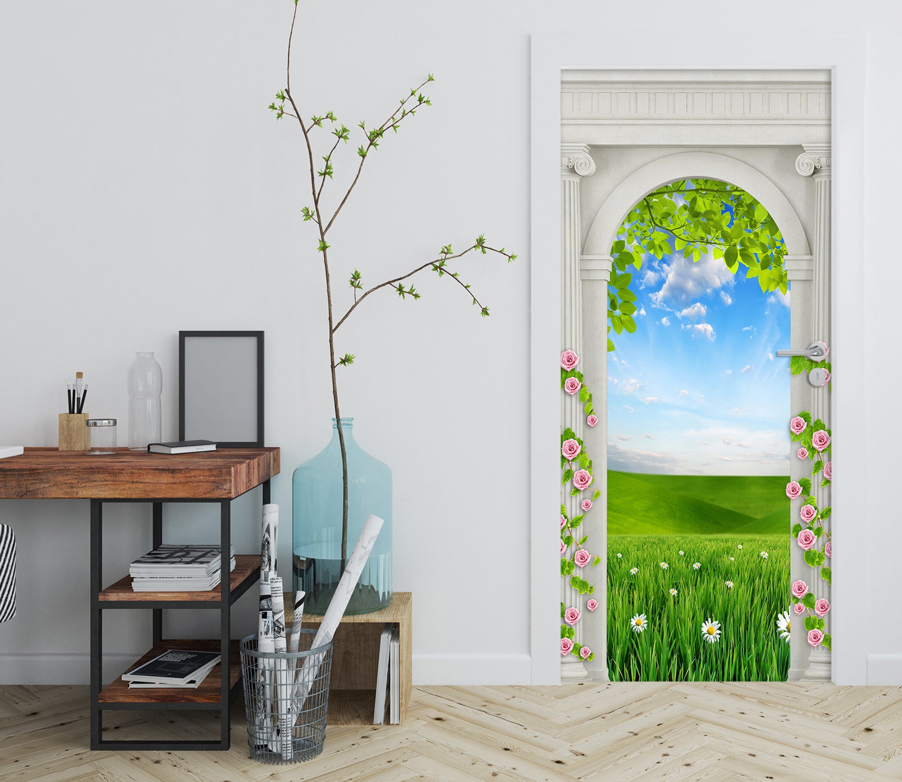 3D Grass 22163 Door Mural