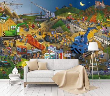 3D Car World 859 Wall Murals Wallpaper AJ Wallpaper 2 