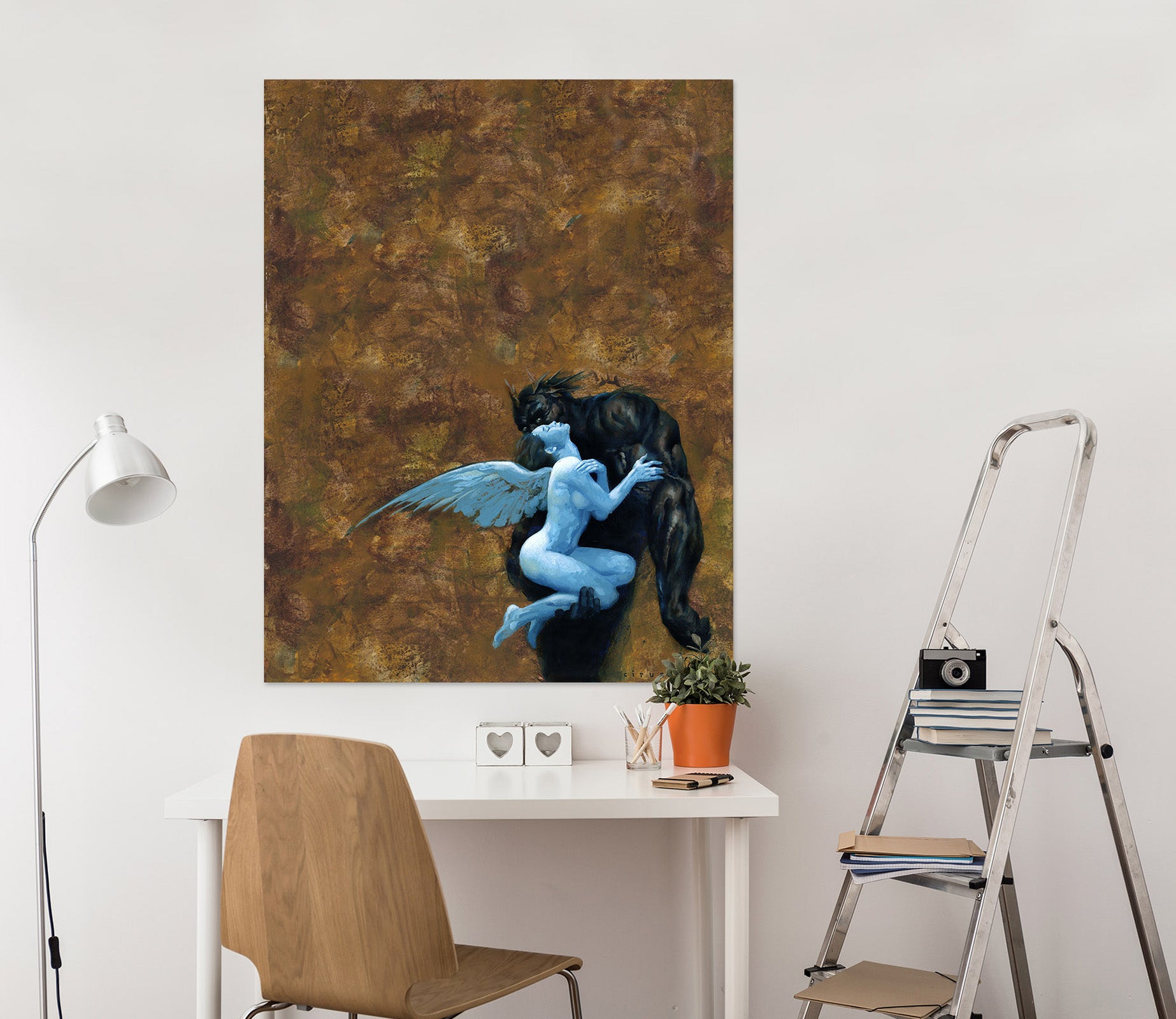 3D Winged Woman Monster 8104 Ciruelo Wall Sticker