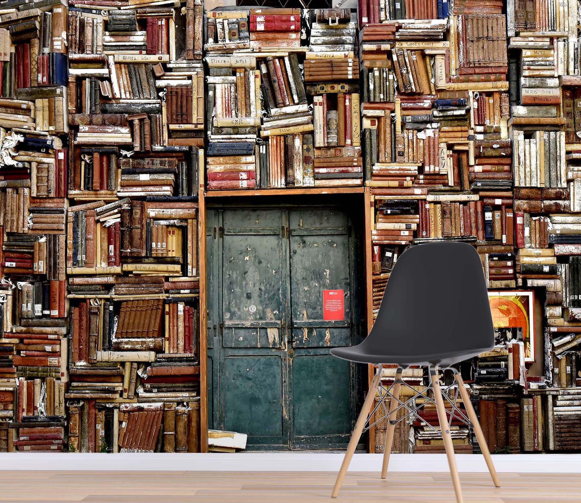 3D Book Door Old Book 038 Wall Murals Wallpaper AJ Wallpaper 2 