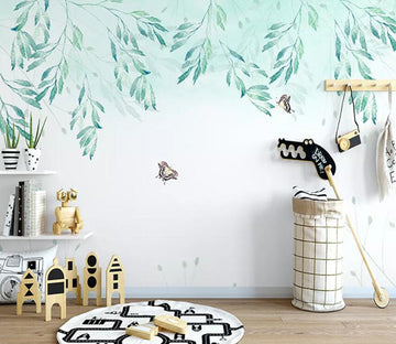 3D Green Leaf 785 Wall Murals Wallpaper AJ Wallpaper 2 