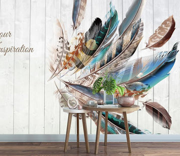 3D Feather 72 Wall Murals Wallpaper AJ Wallpaper 2 