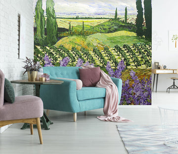 3D Flower Field 119 Allan P. Friedlander Wall Mural Wall Murals