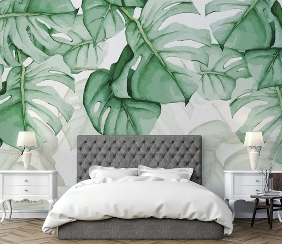 3D Bright Leaves WG243 Wall Murals