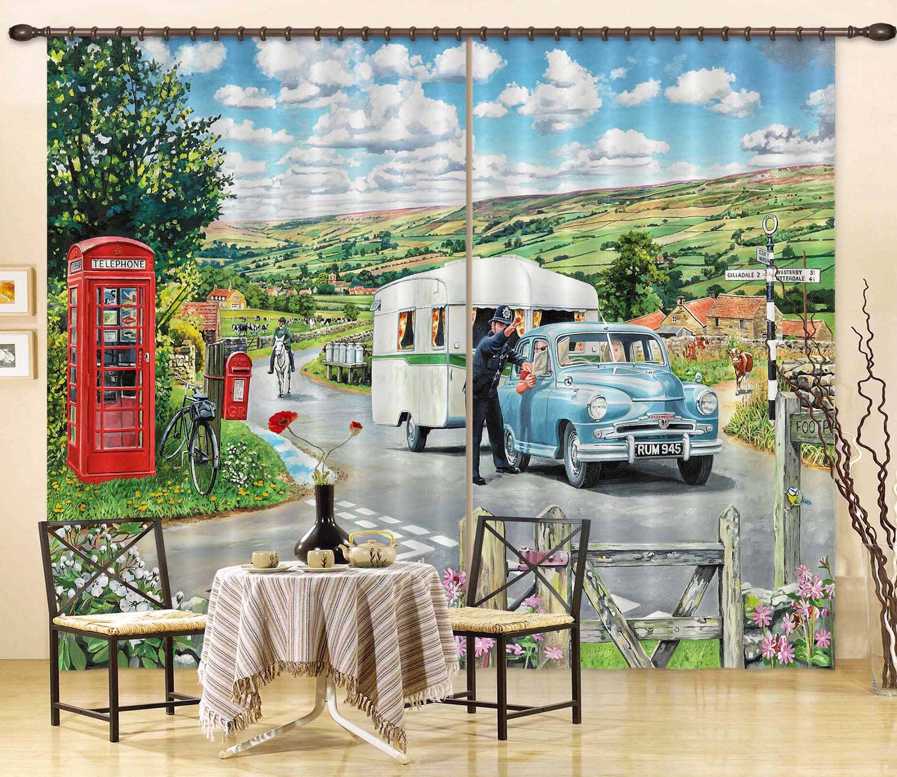 3D Directions 060 Trevor Mitchell Curtain Curtains Drapes Curtains AJ Creativity Home 