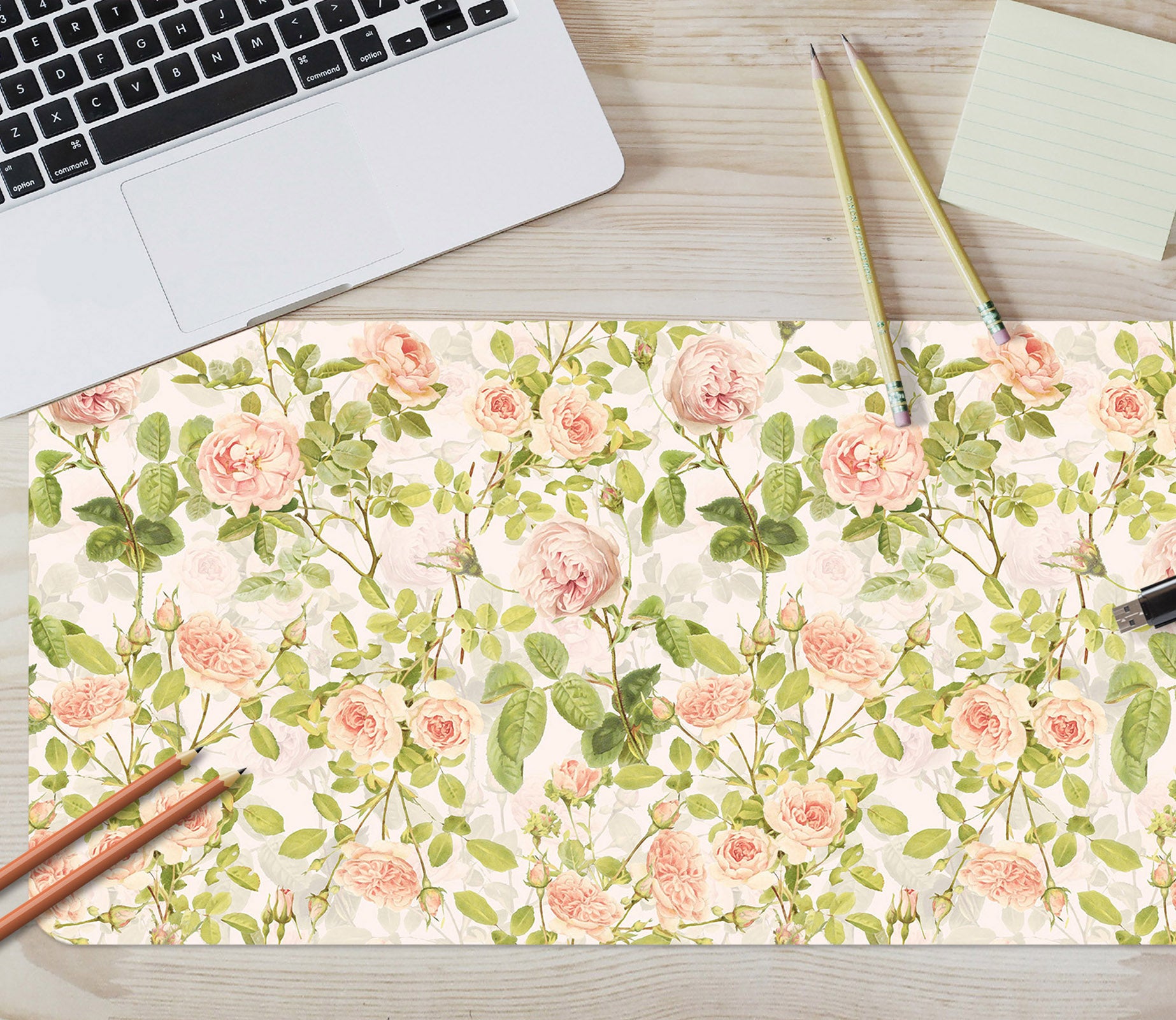 3D Rose Branch 120168 Uta Naumann Desk Mat