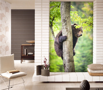 3D Forest Bear 133 Wall Murals