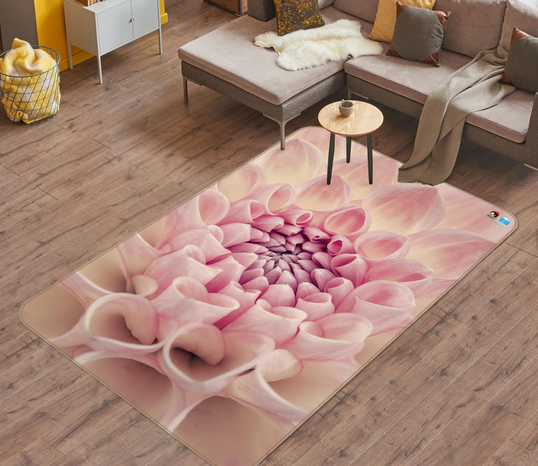 3D Beautiful Chrysanthemum 6728 Assaf Frank Rug Non Slip Rug Mat