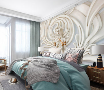 3D Angel Sculpture 1119 Wall Murals