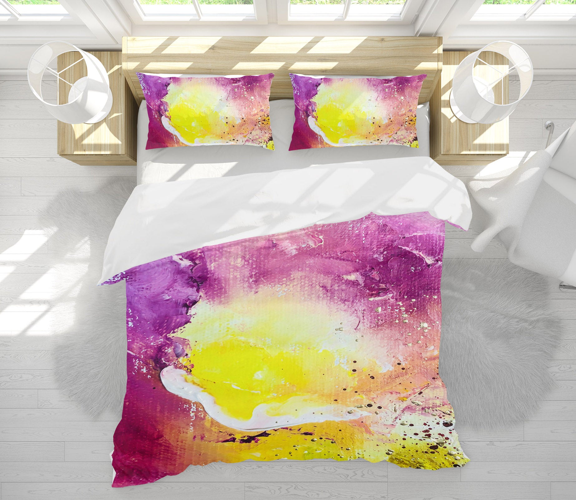 3D Purple Pigment 631 Skromova Marina Bedding Bed Pillowcases Quilt