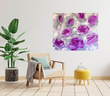 3D Purple Rose 813 Skromova Marina Wall Sticker