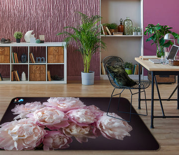 3D Pink Bouquet 6822 Assaf Frank Rug Non Slip Rug Mat