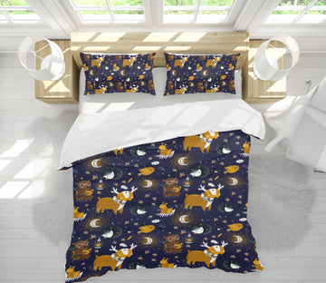 3D Yellow Deer Sheep 233 Uta Naumann Bedding Bed Pillowcases Quilt