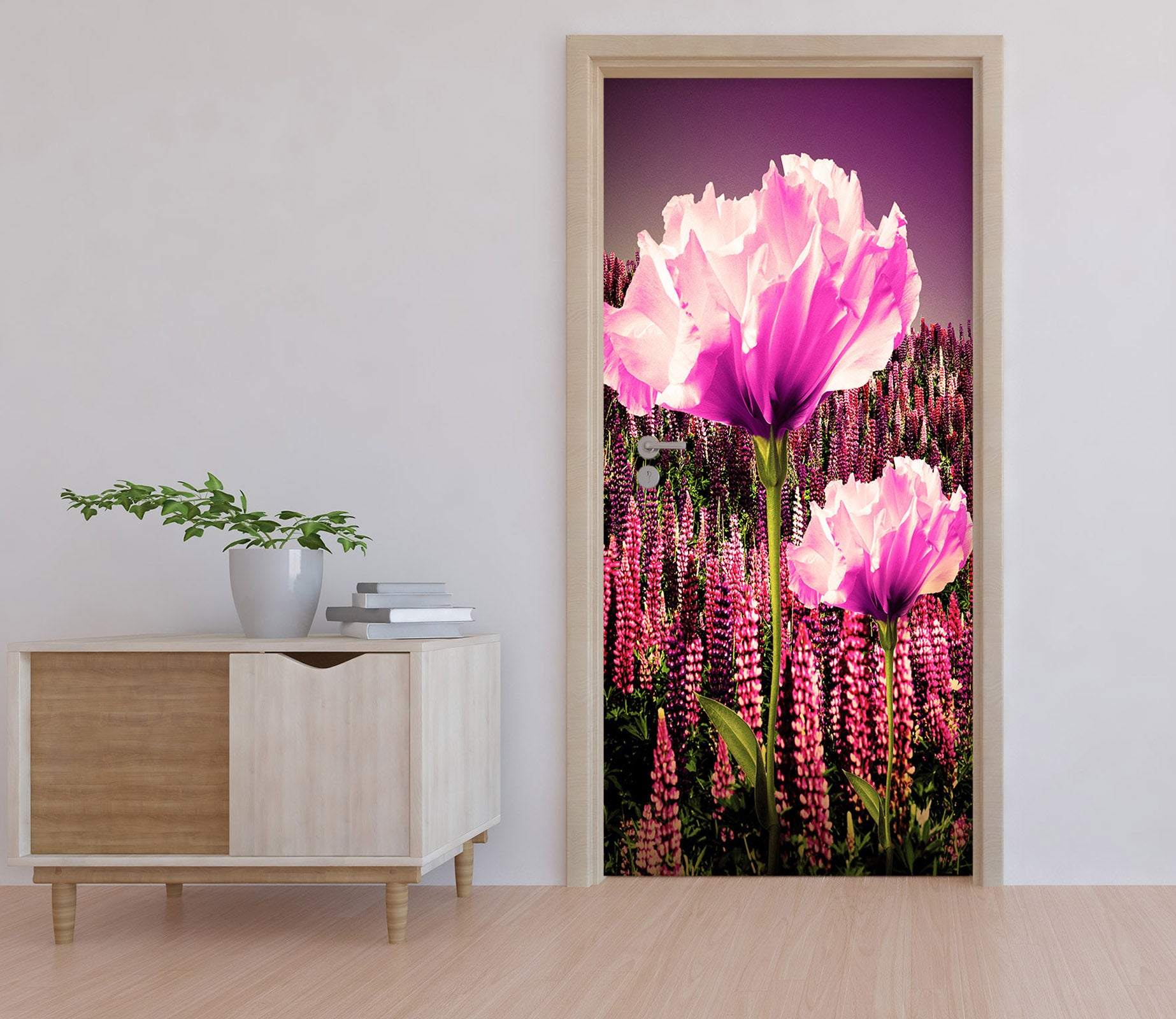 3D Flowers 21174 Door Mural