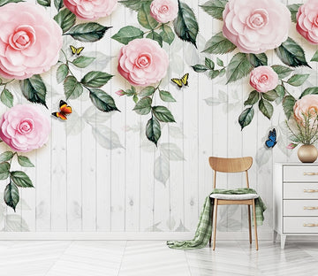 3D Butterfly Rose WG315 Wall Murals