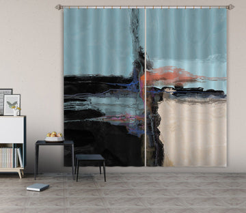 3D Black Smoke 068 Michael Tienhaara Curtain Curtains Drapes Curtains AJ Creativity Home 