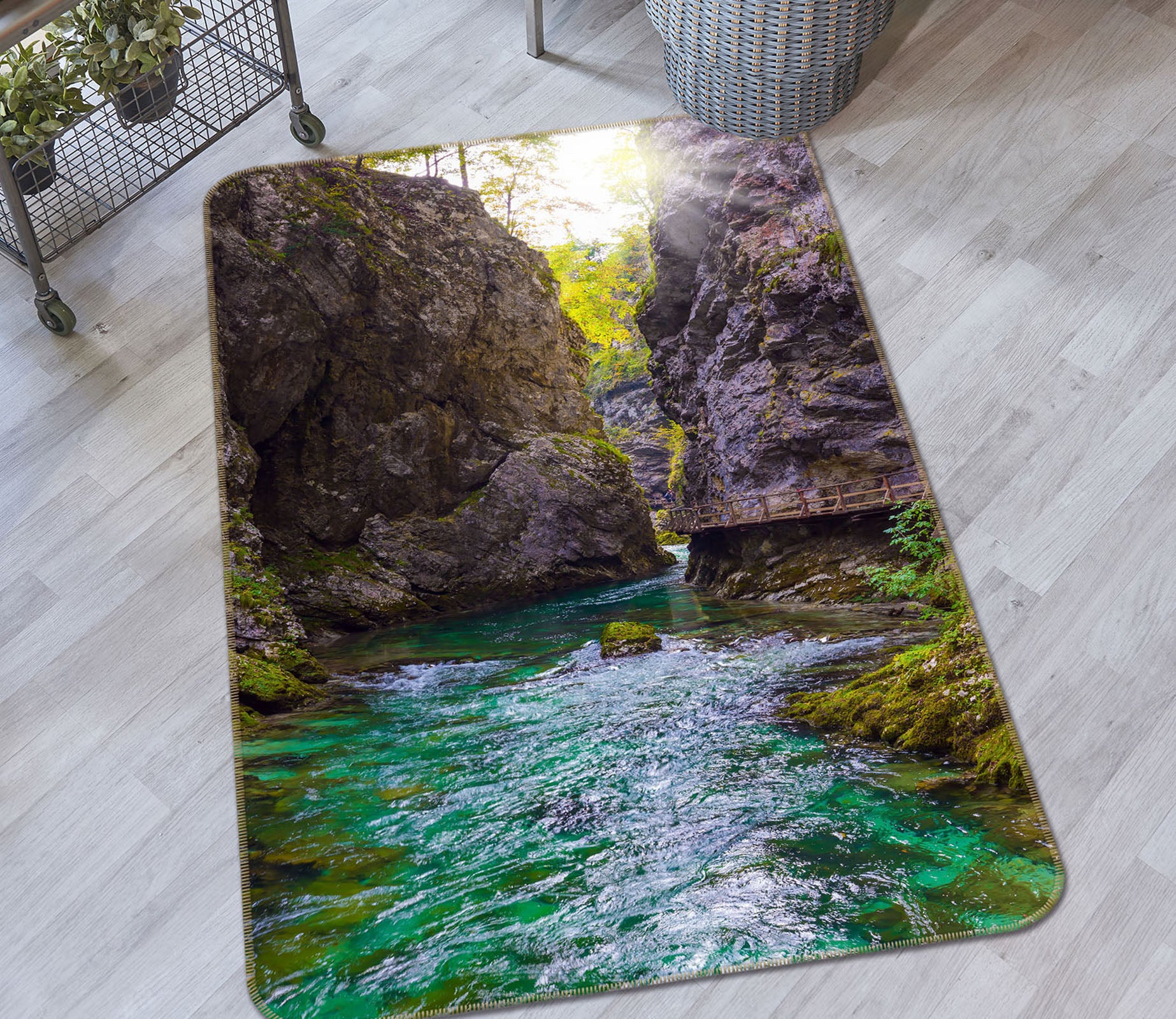 3D Lake Water 26061 Non Slip Rug Mat