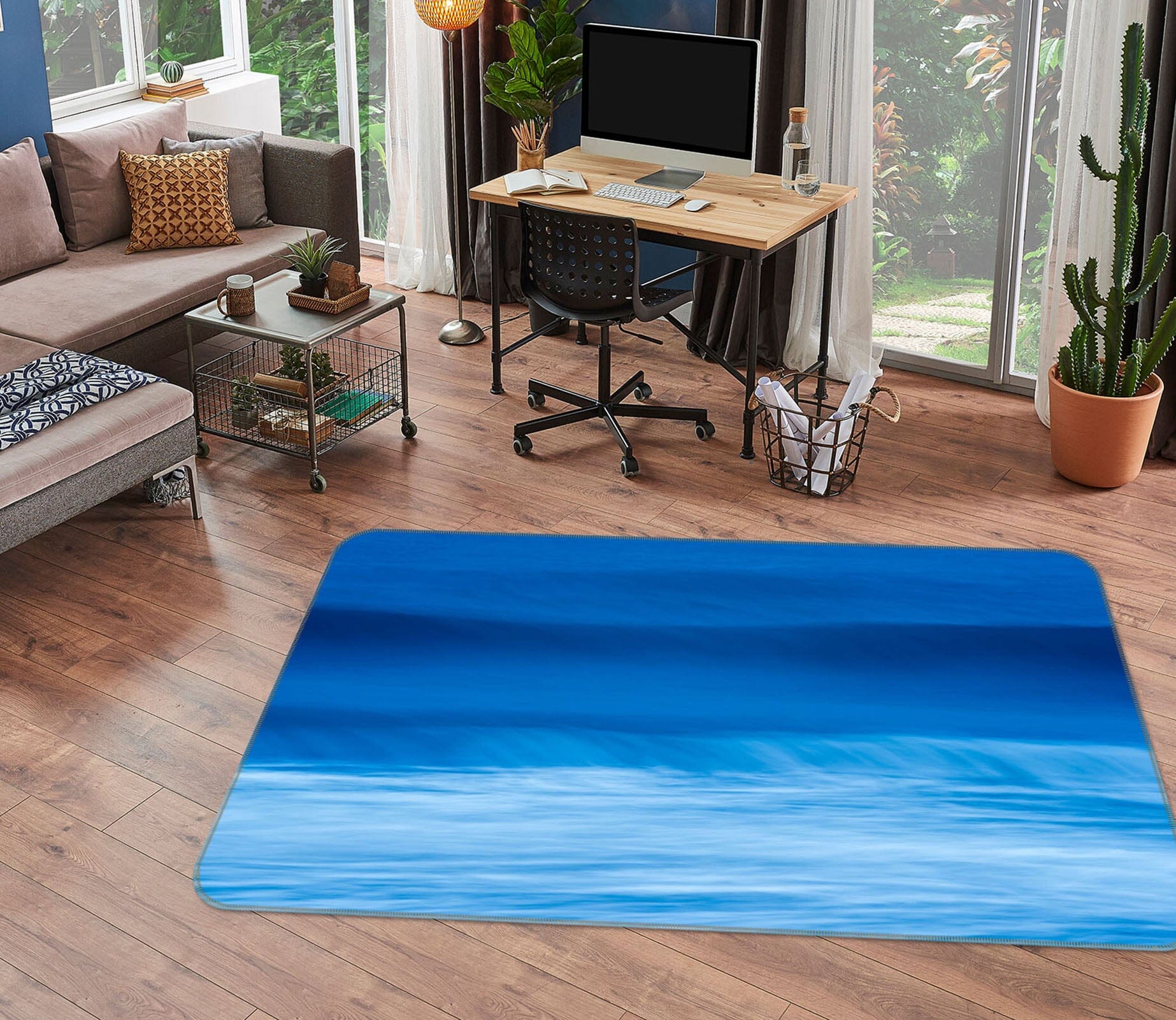 3D Blue Waves 1136 Marco Carmassi Rug Non Slip Rug Mat Mat AJ Creativity Home 