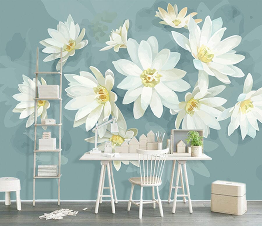 3D Summer Lotus WG184 Wall Murals Wallpaper AJ Wallpaper 2 