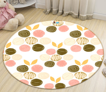 3D Polka Dot Pattern 10554 Kashmira Jayaprakash Rug Round Non Slip Rug Mat