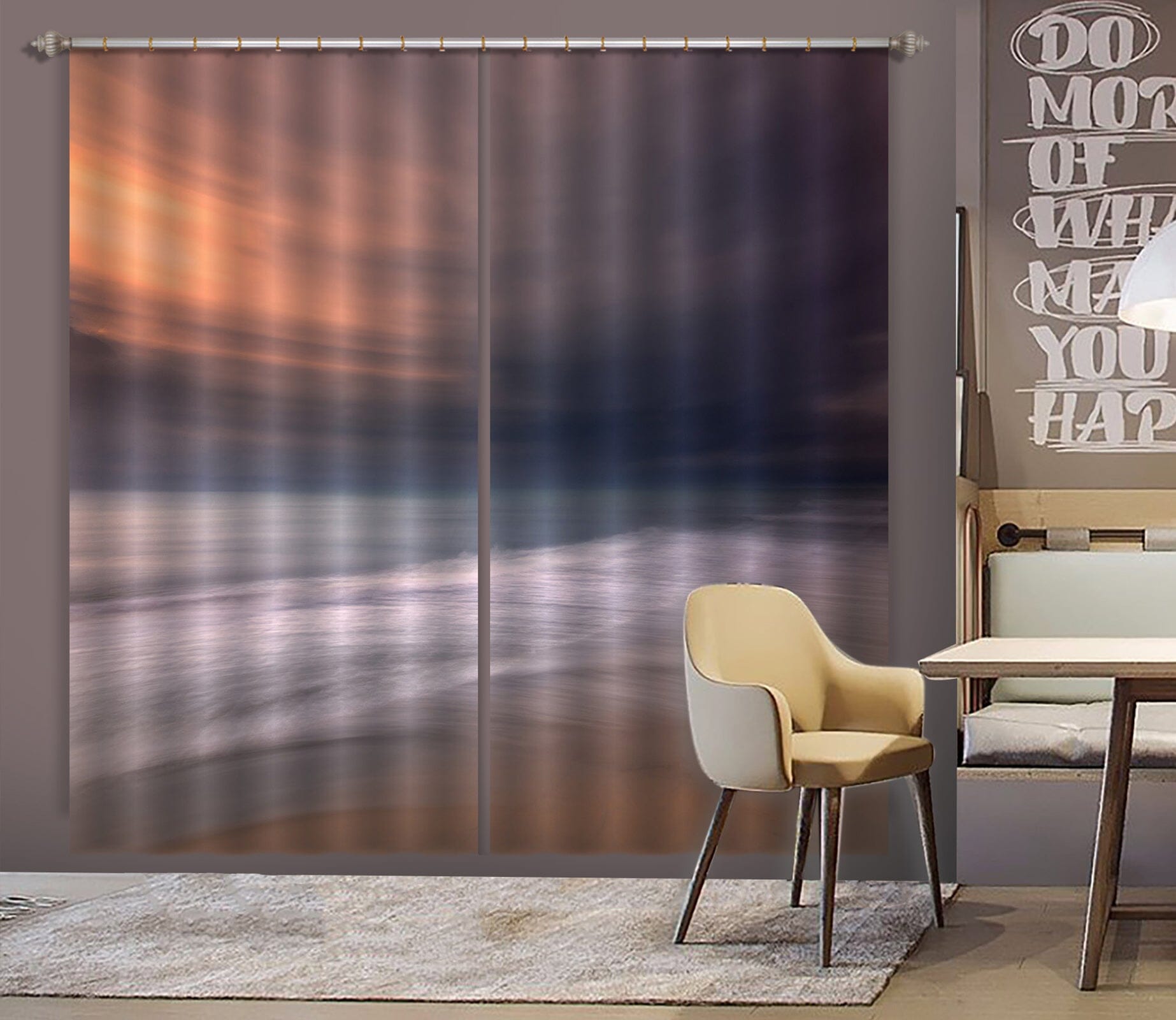 3D Wave Beach 113 Marco Carmassi Curtain Curtains Drapes Curtains AJ Creativity Home 