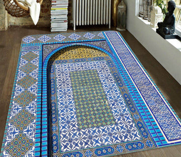 3D Traditional Pattern 195 Assaf Frank Rug Non Slip Rug Mat