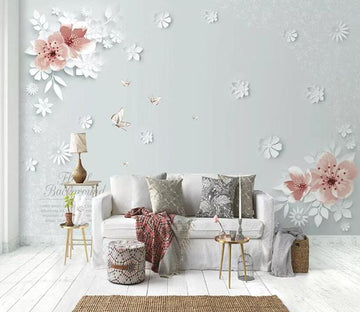 3D Pink Flower 1471 Wall Murals Wallpaper AJ Wallpaper 2 