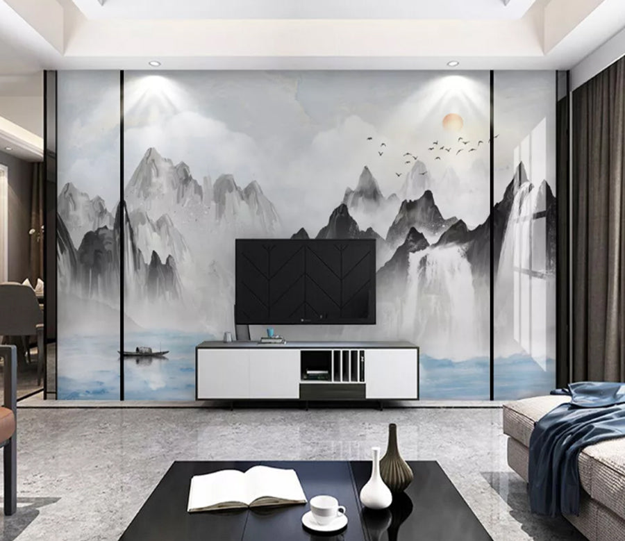 3D Waterfall Canyon WC2116 Wall Murals