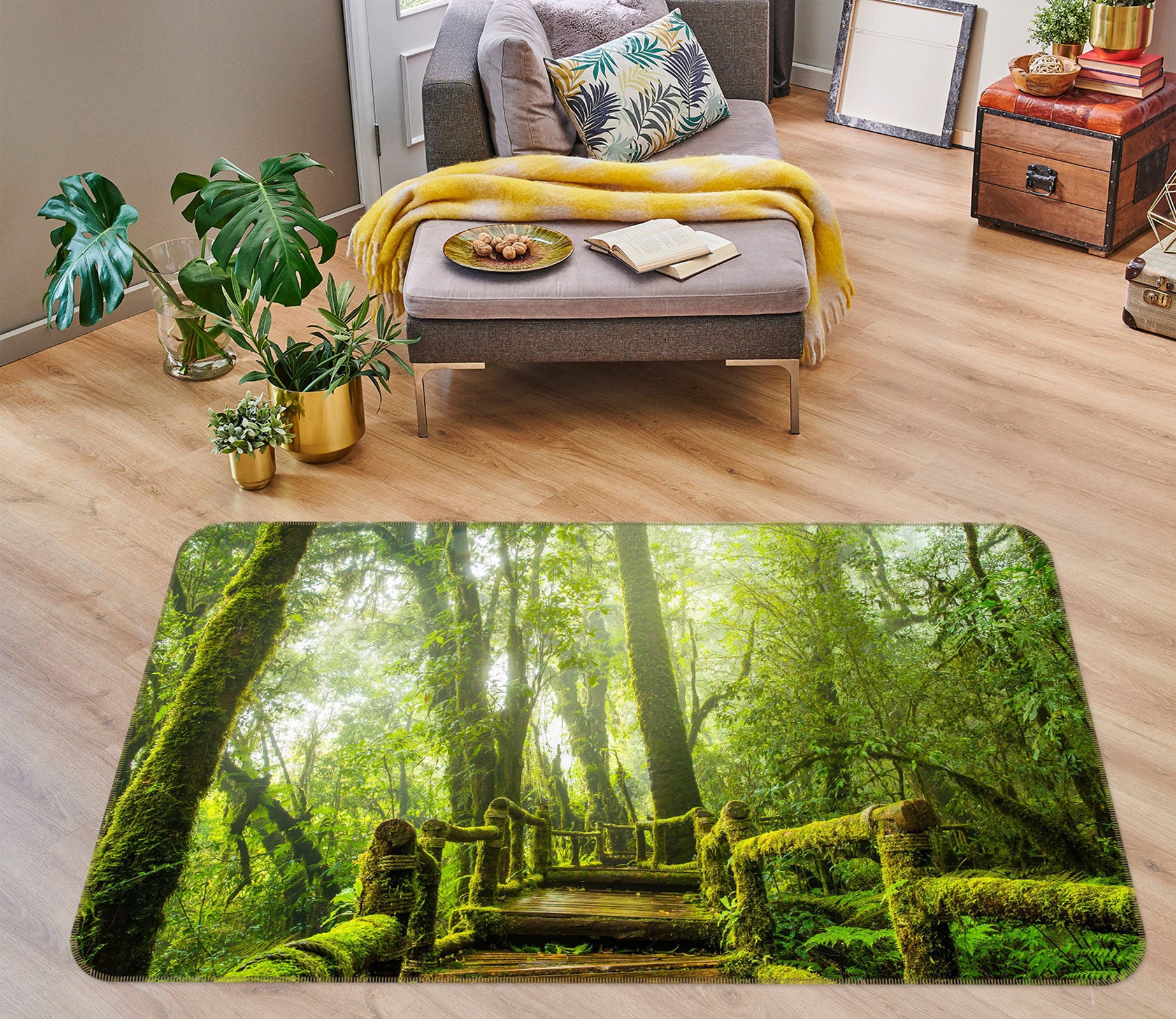 3D Forest 77223 Non Slip Rug Mat