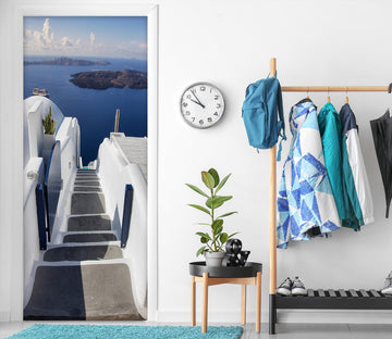 3D Ocean Stairs 22157 Door Mural