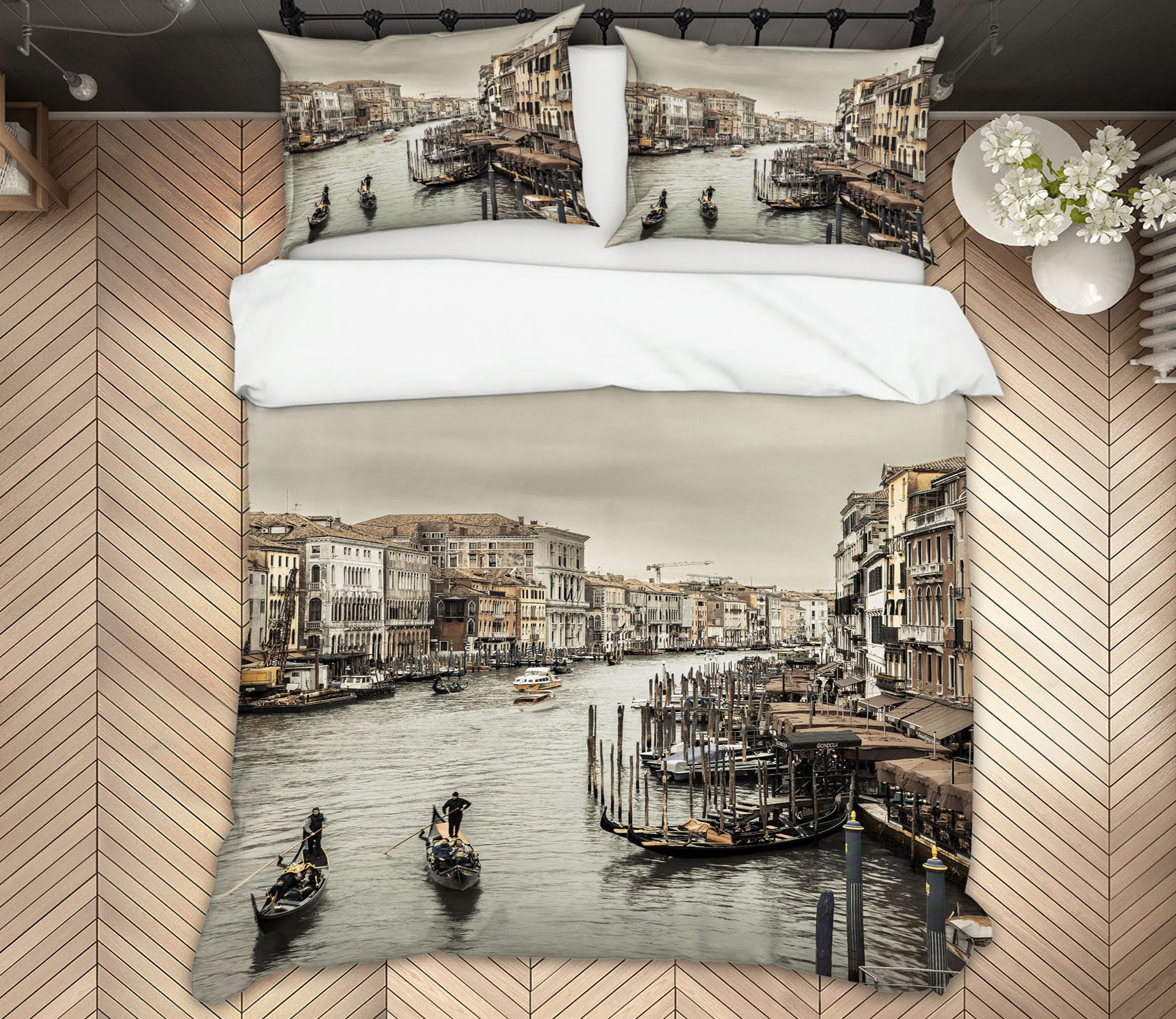 3D River Boat 85182 Assaf Frank Bedding Bed Pillowcases Quilt